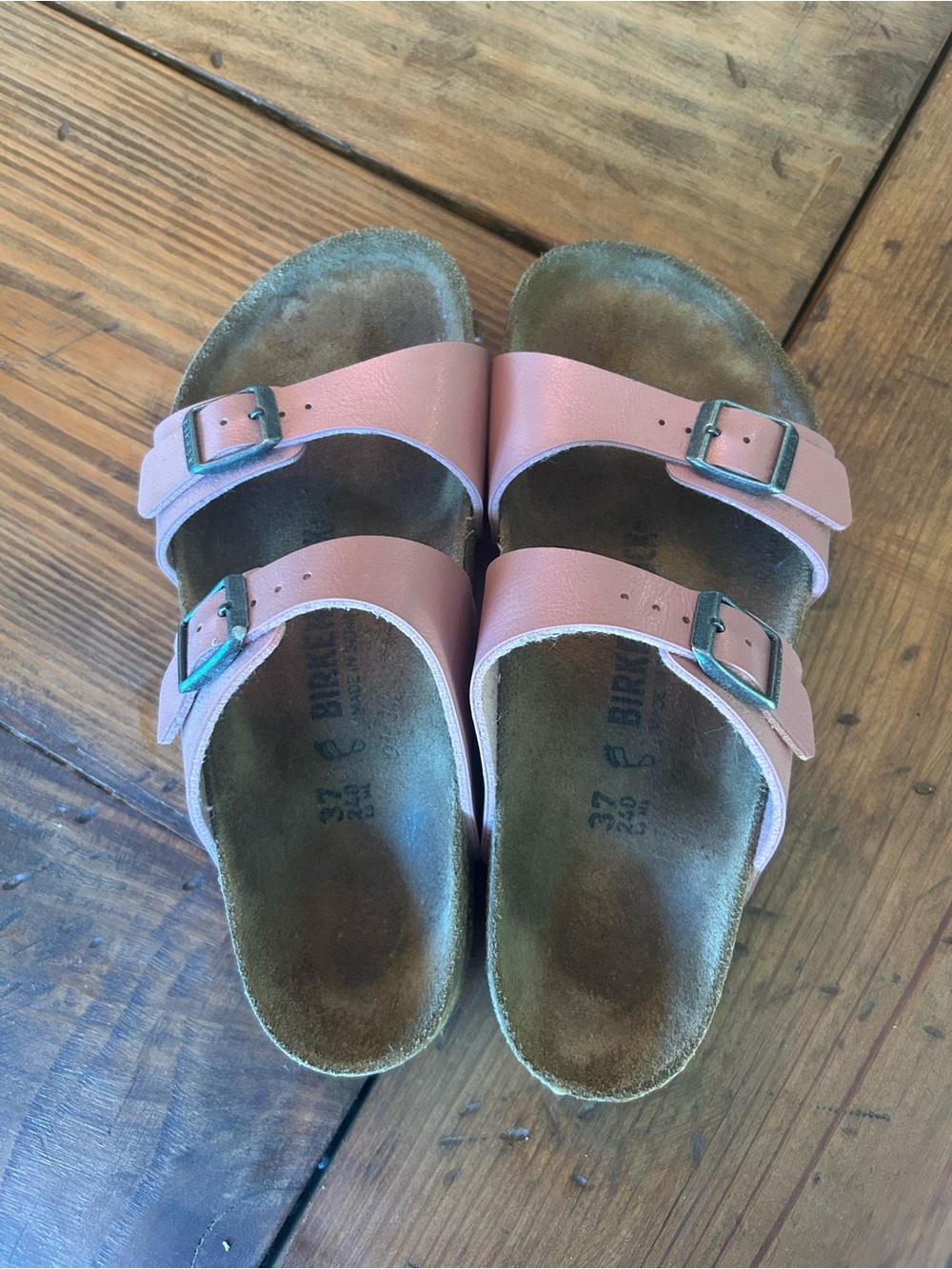 Birkenstock Pink Double-Strap Sandals